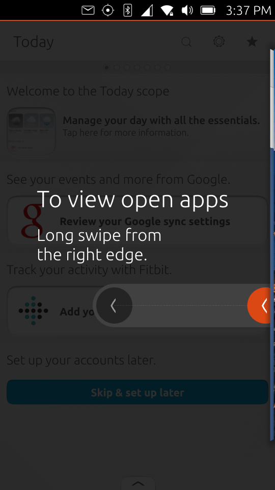 Open apps