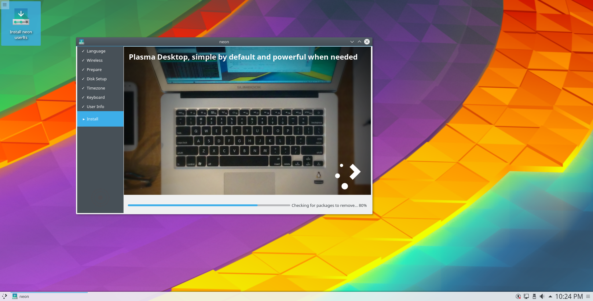 KDE Neon con Slimbook