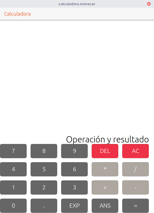 Etiqueta con modificación del tamaño